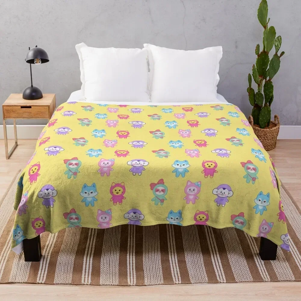 

ITZY (WDZY) All Member Set Throw Blanket For Decorative Sofa Soft Personalized Gift Plaid on the sofa Blankets