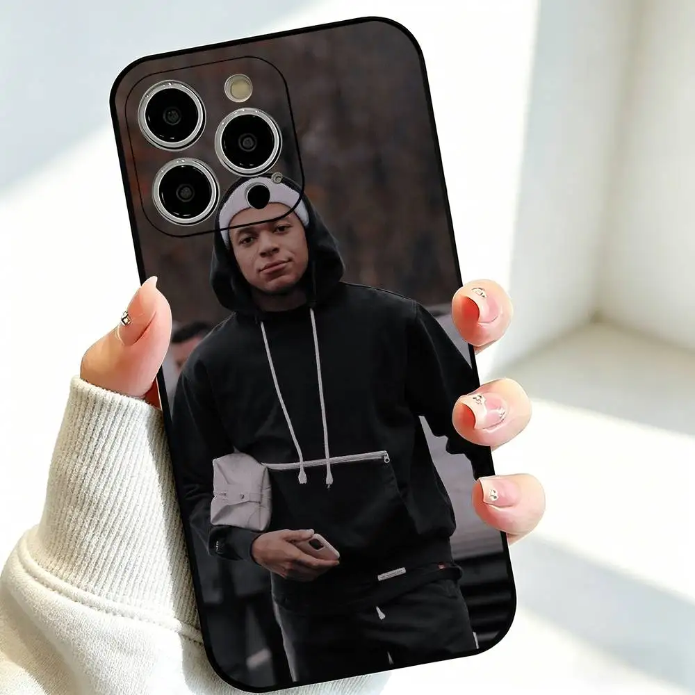 Football Star M-Mbappes Fans Back Phone Case Silicone Soft For IPhone 17 16 15 14 13 12 11 X XR Plus Pro Max Plus