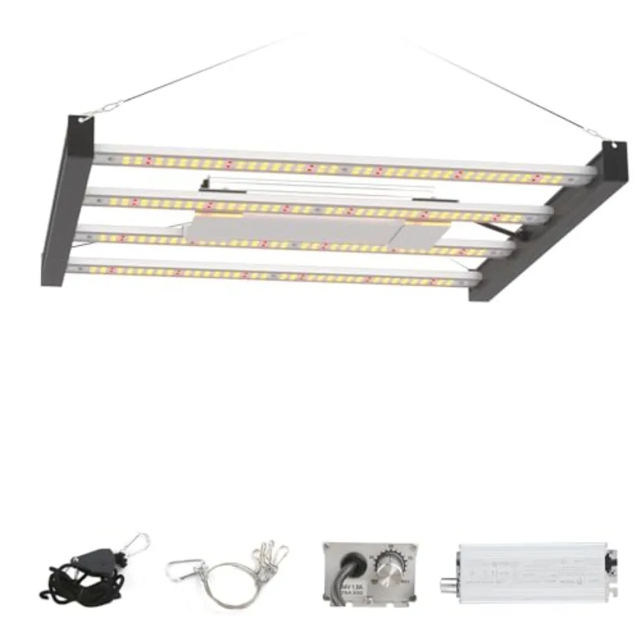 

Светодиодная лампа для растений CG1200 для выращивания в помещении, охват 2x2 фута, с высокопроизводительными диодами, полный спектр, имитирующий солнечный свет, диммируемая, для выращивания растений