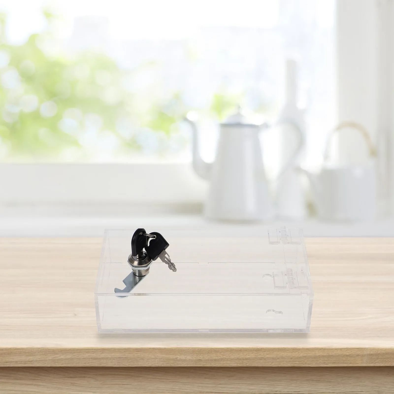 

Wear-Resistant Transparent Phone Lock Box Portable Strong Phone Storage Box Lock Container for Focus and Habit Breaking