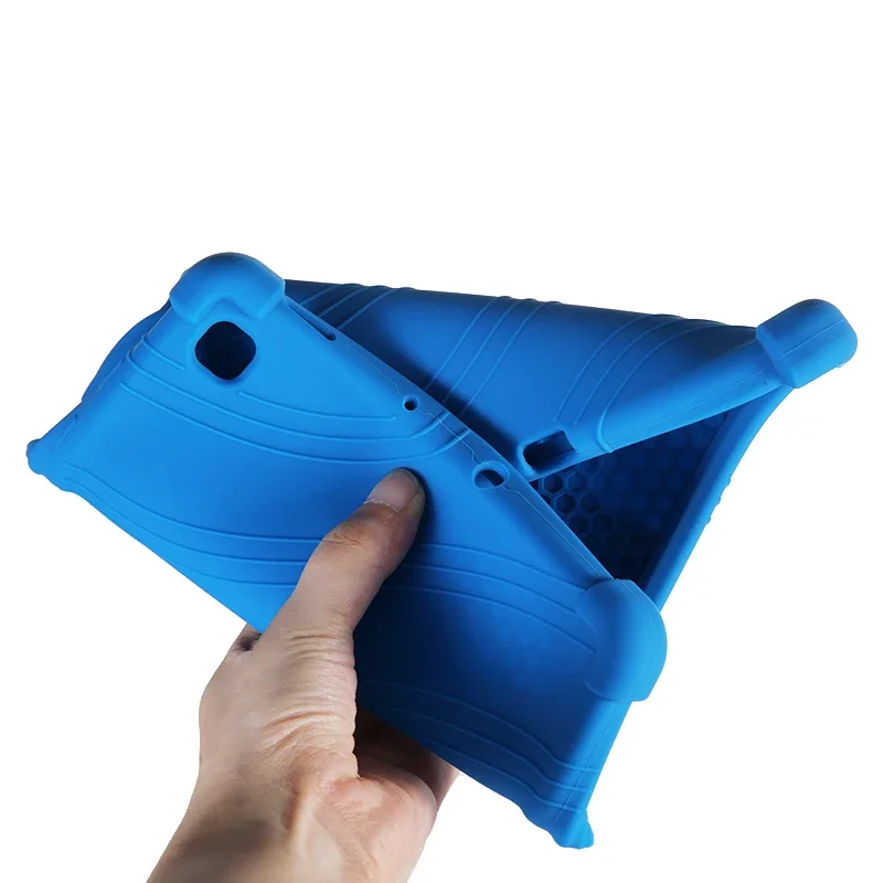 Capa de silicone com Kickstand para Samsung Galaxy Tab S6 Lite, 4 Espessar Cornas, SM-P613, SM-P619, SM-P615, Funda