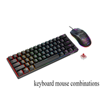Teclado mecanico Mechanical keyboard RGB 60% teclado branco gaming redragon key board gaming meccanica pc mecanico clavier