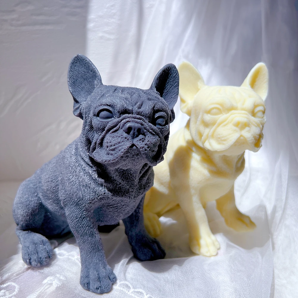 

Frenchie Dog Candle Silicone Mold Animal Soy Wax French Bulldog Candle Molds Puppy Lover Home Decor Gift