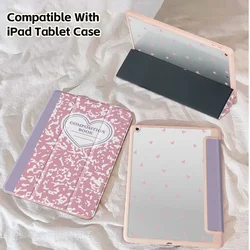 Case For iPad 10.2/10.5/Pro11/10Th/10.9/12.9/Air6/5/4/Mini6,Support Sleep Wake-Up,Double-Sided Printing With Pen Slot Design