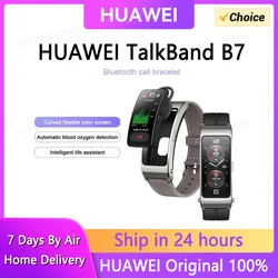 Original Huawei TalkBand B7 Smart Wristband 1.53 Inch AMOLED Screen Kirin A1 Processor Call Earphone Talk Band GPS