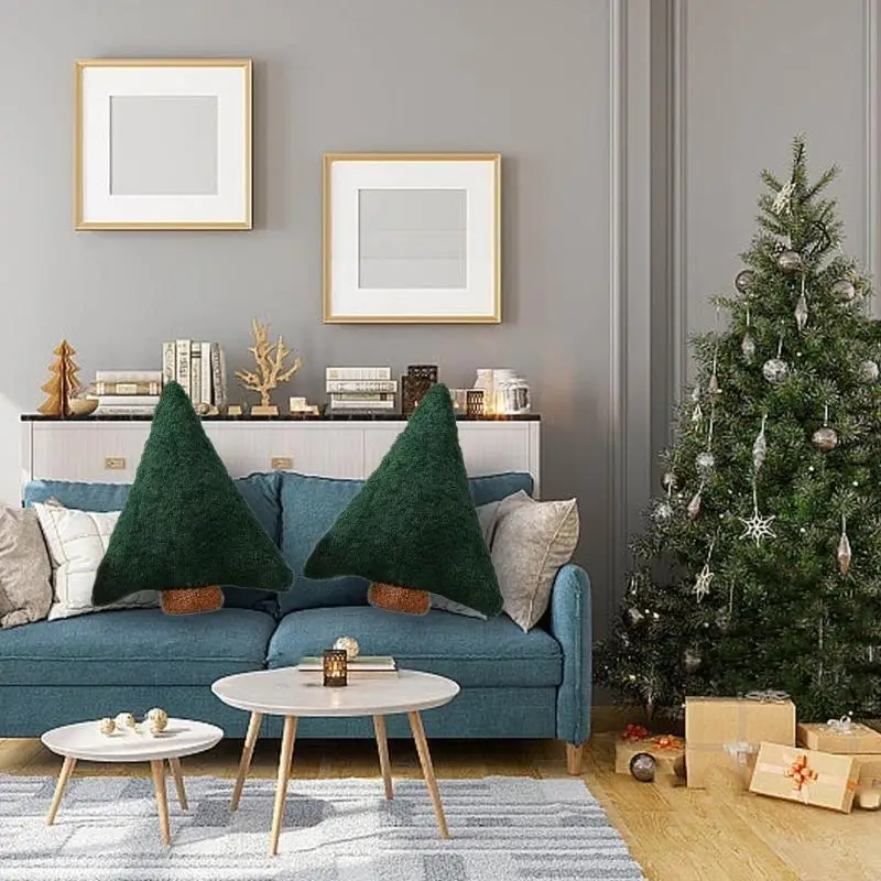 

Y88D Мягкая подушка для рождественской елки Подушка с постоянным наполнителем из полиэстера сохраняет форму в течение всего года