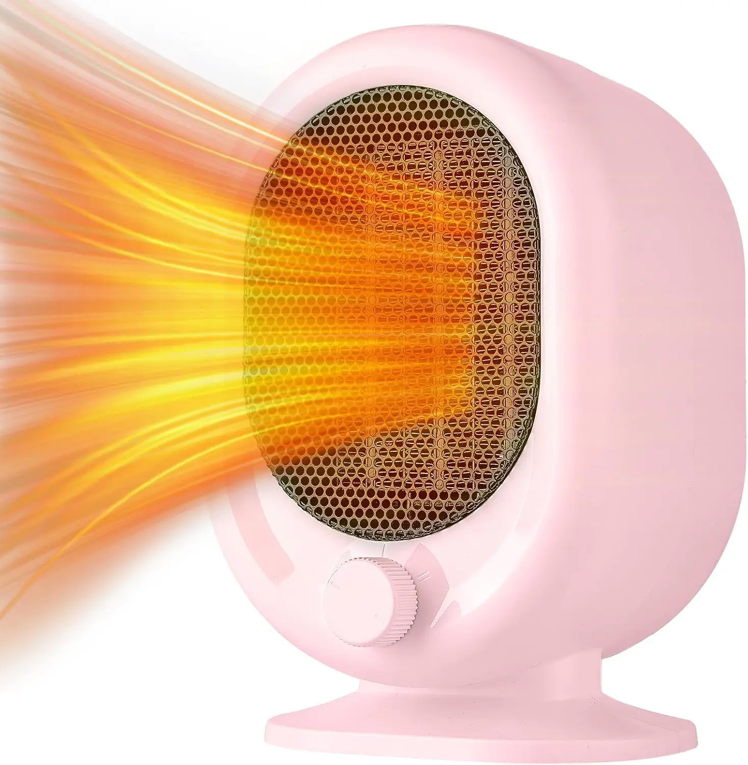 2026 New Upgrade Mini Space Heater,1500W Small Desk Heater,2 Gears Adjustable,PTC Ceramic Heating,Tip-over & Overheat Protection