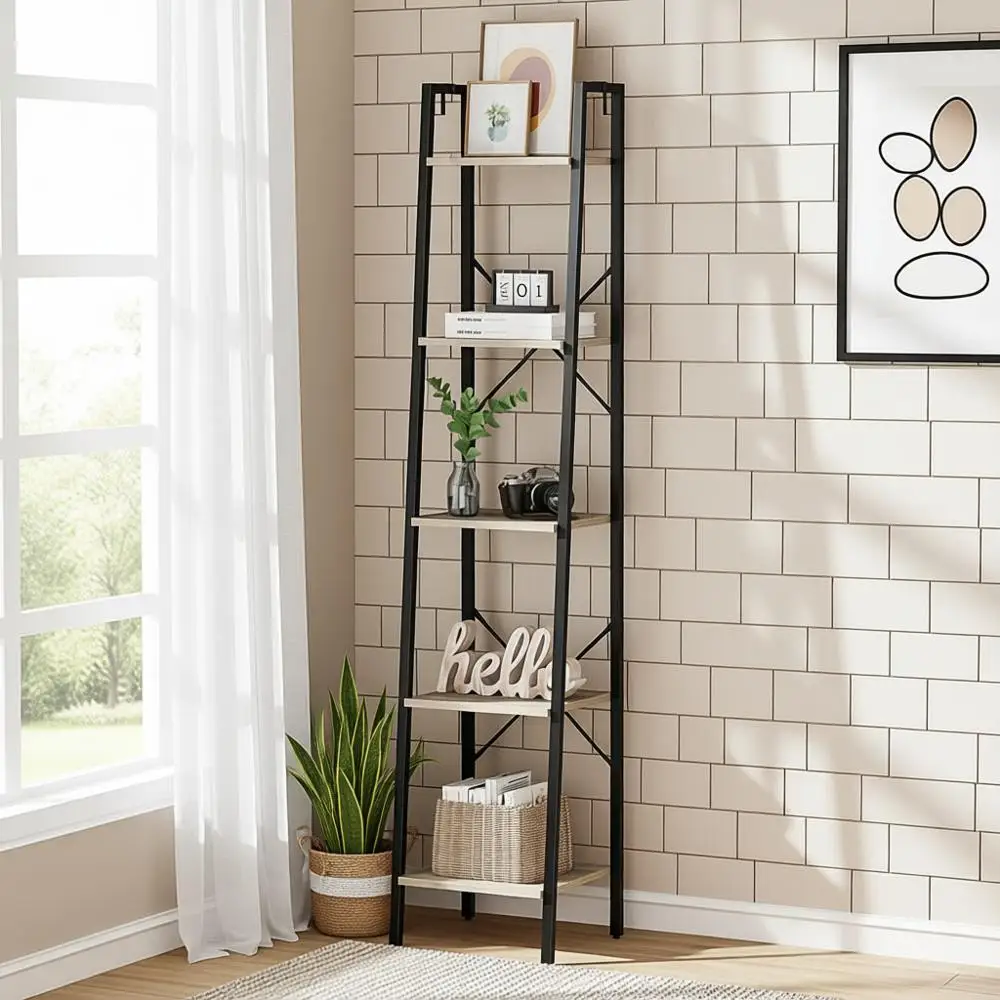 

Отдельно стоящая полка для хранения с крючками для дома и офиса, подходит для гостиной, кухни, спальни, 11,8 гл. x 13,4 ш. x 63 в., G