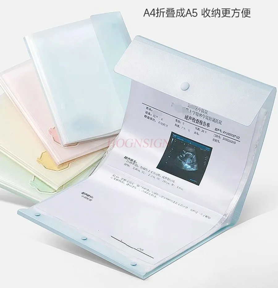 1pcs Pregnancy Examination Storage Book, Maternity Examination Data Storage Bag, Pregnancy Examination Record Book