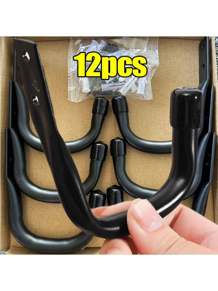 AliExpress NONE Wall Mounted Garage Hooks Metal Heavy Duty J Shaped Hanging Hook for Bike Garden Hose Ladders Utility Tools Storager Wholesale