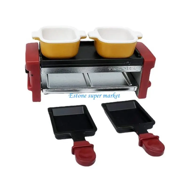 

090B Retro Mini Barbecue Grill for Party Favor Fairy Garden Decorative Vintage