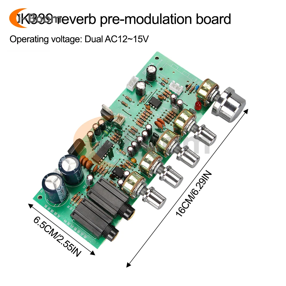 Reverb Preamp Mixing Board Amplificador Entrada de Microfone Duplo Módulo Karaoke Conectável Usb Bluetooth Decodificador Pt2399