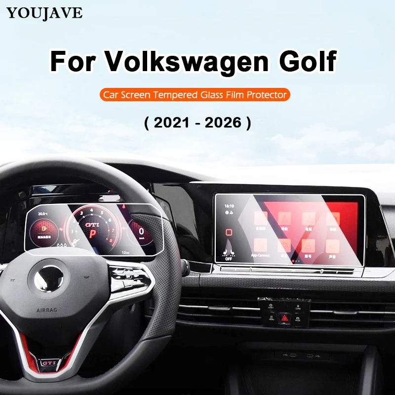 

Для Volkswagen VW Golf 8 2021-2026 автомобильная GPS-навигация защитная пленка HD матовая защитная пленка для ЖК-экрана против царапин
