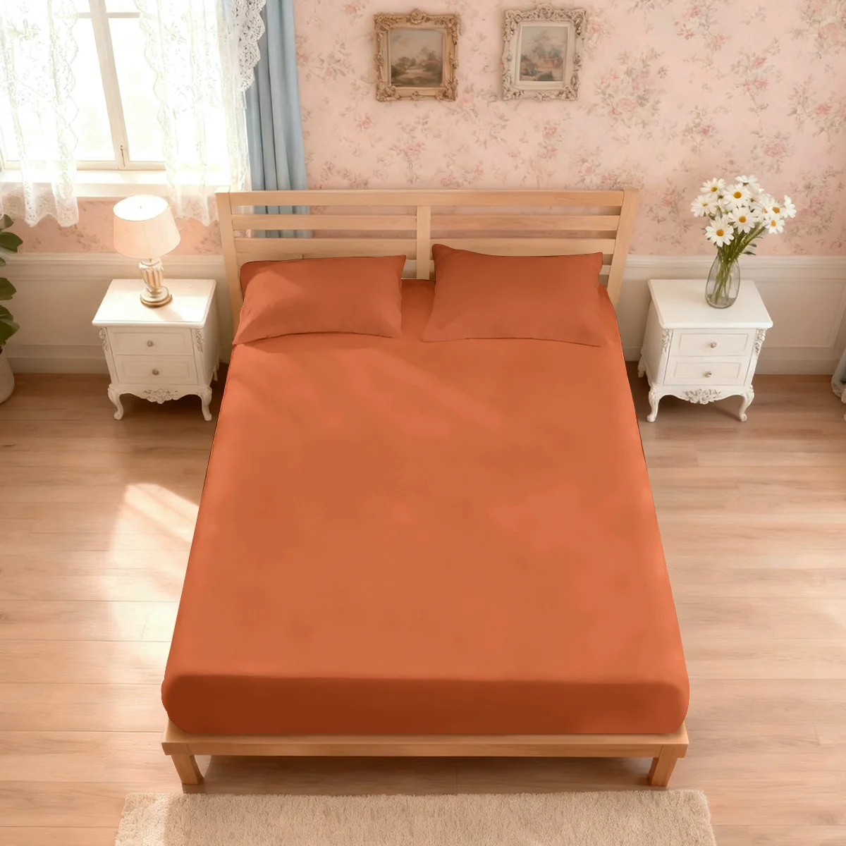 3pcs Minimalist Style Solid Color Theme Print Coreless Bed Sheet Set Multi Size Comfortable Bed Cover Bedroom Bedding Decoration