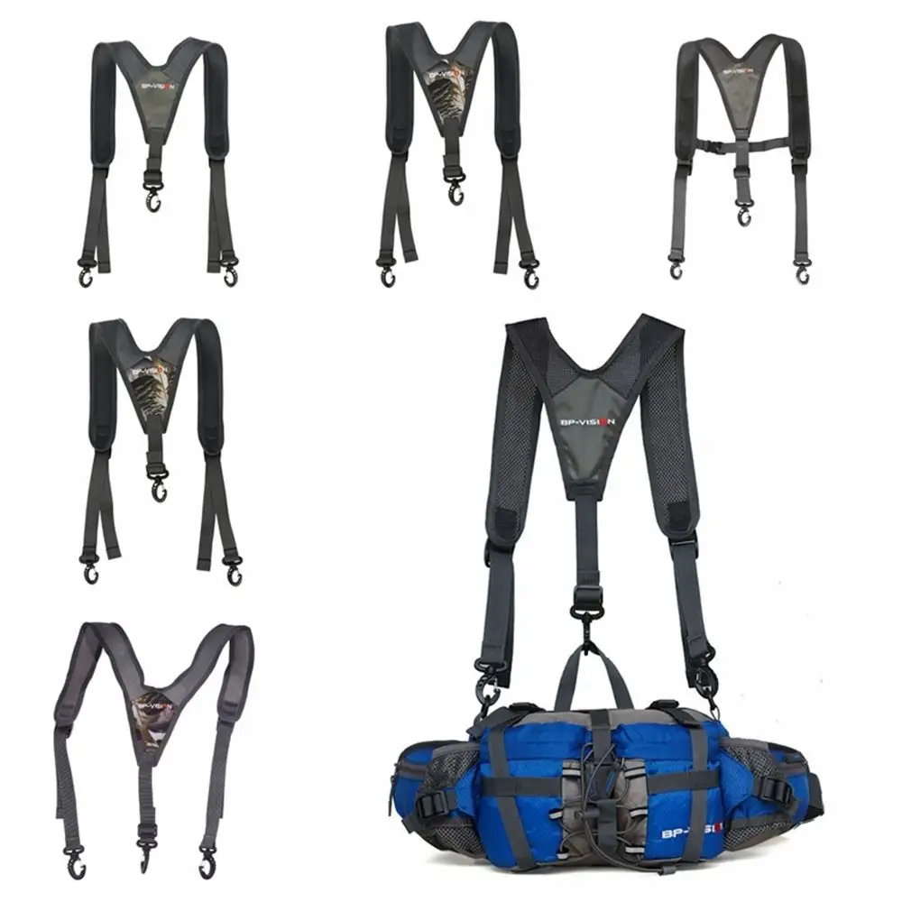 

Adjustable Buckle Hiking Strap Polyamide Breathable Waist Bag Strap Shoulder Straps Ergonomics Men's Backpack Strap Cycling Bag