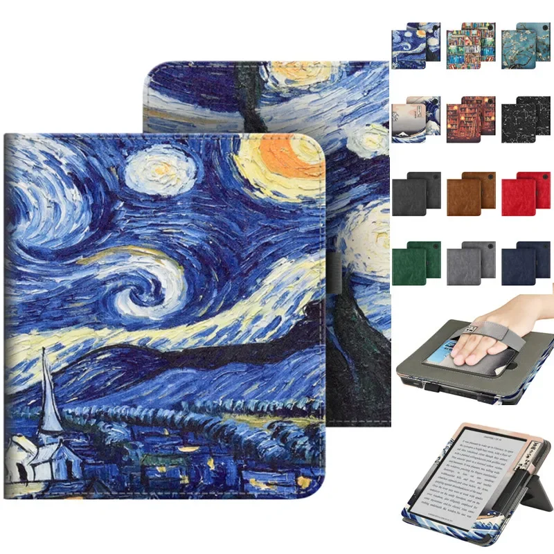 Magnetic Cover For Tolino Vision 6/5 7'' EReader Protective Smart Case For Kobo Libra Colour Color Libra2 H2O 7'' Smart Case