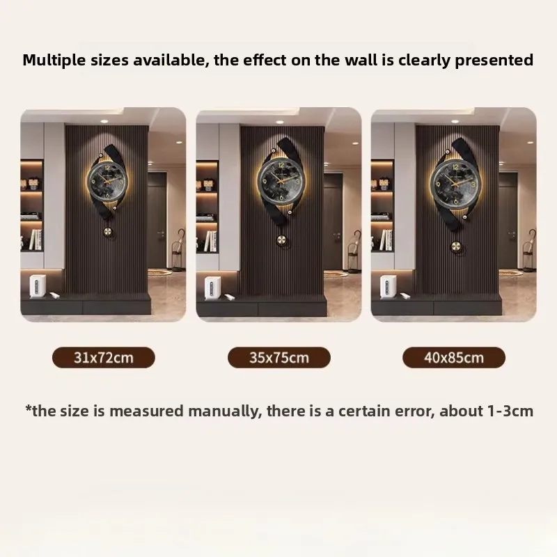 Creativity LED Wall Clock Living Room Luxury Large Wall Clocks Design Aesthetic Mute Digital Clock Stylish Modern Room Decor