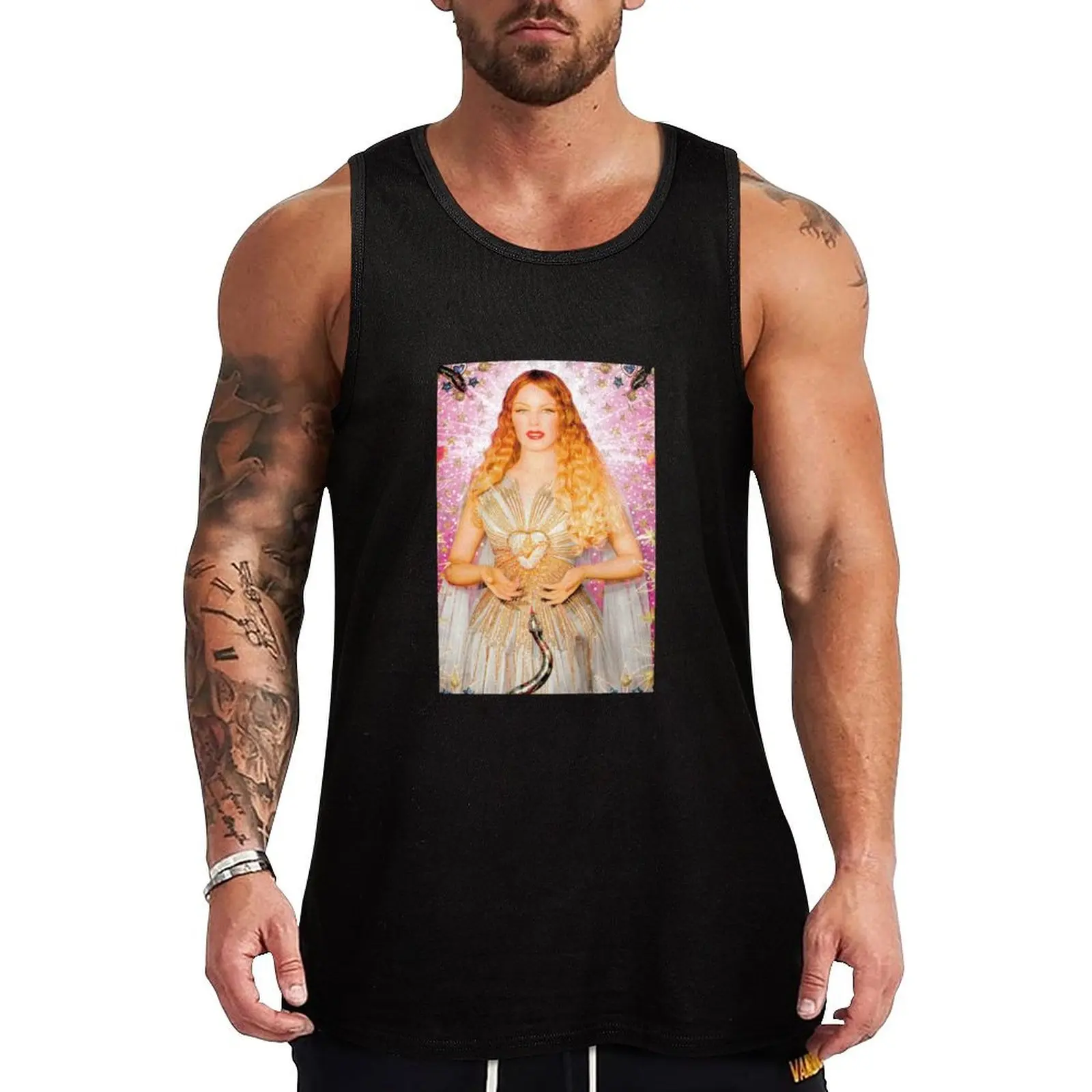 Kylie Minogue by Pierre et Gilles Tank Top Men's sleeveless Men's sleeveless gym shirts Men gym sportswear