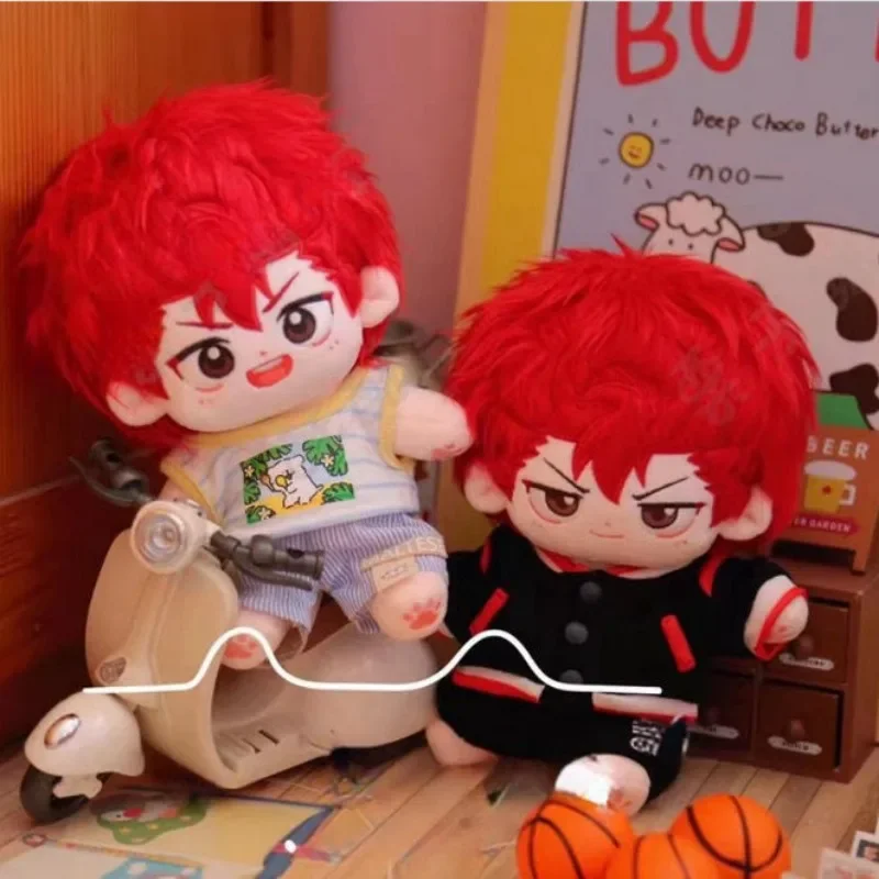 Anime SLAM DUNK Sakuragi Hanamichi 20cm Plush Dolls Toy Nude Doll Plushie Cosplay