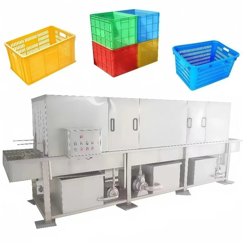 Custom Factory Price Bins Washer Low Water Consumption Container Cleaning Equipment Bin Basket Crate Washing Machine