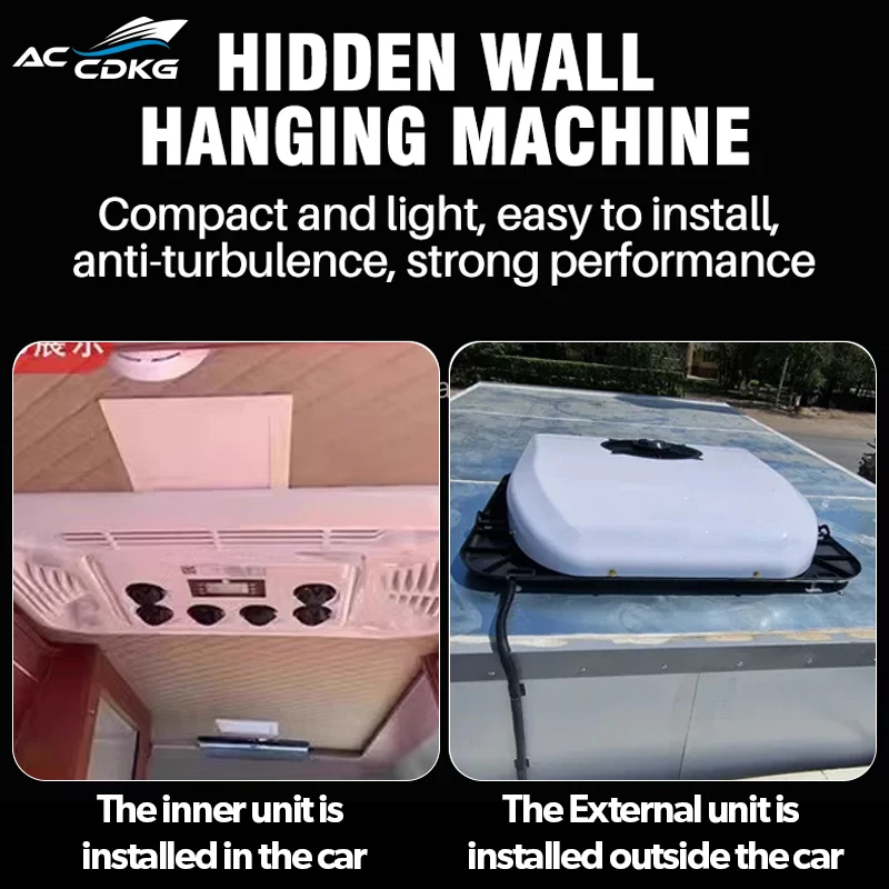 Universal 12 Volt 24V Parking Cooler New Electric Air Conditioner for Cars Excavator RV Truck Other Air Conditioning Systems