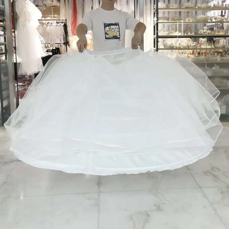 Enagua de boda para novia, Poncho de nubes, Círculo de 2 hilos, ajustable, falda de siete huesos, soporte femenino