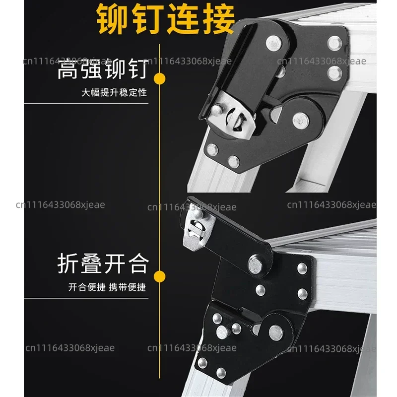 Thickened Aluminum Alloy Ladder Stool Household Folding Car Wash Table Multifunctional Climbing Ladder Outdoor Photography Table
