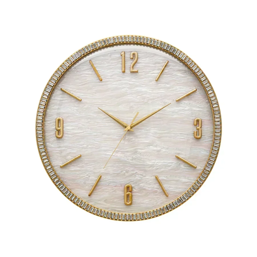 

Золотисто-белые настенные часы для гостиной, скандинавские декоративные стильные настенные часы, современный дизайн Orologio Da Parete, экономичные для дома