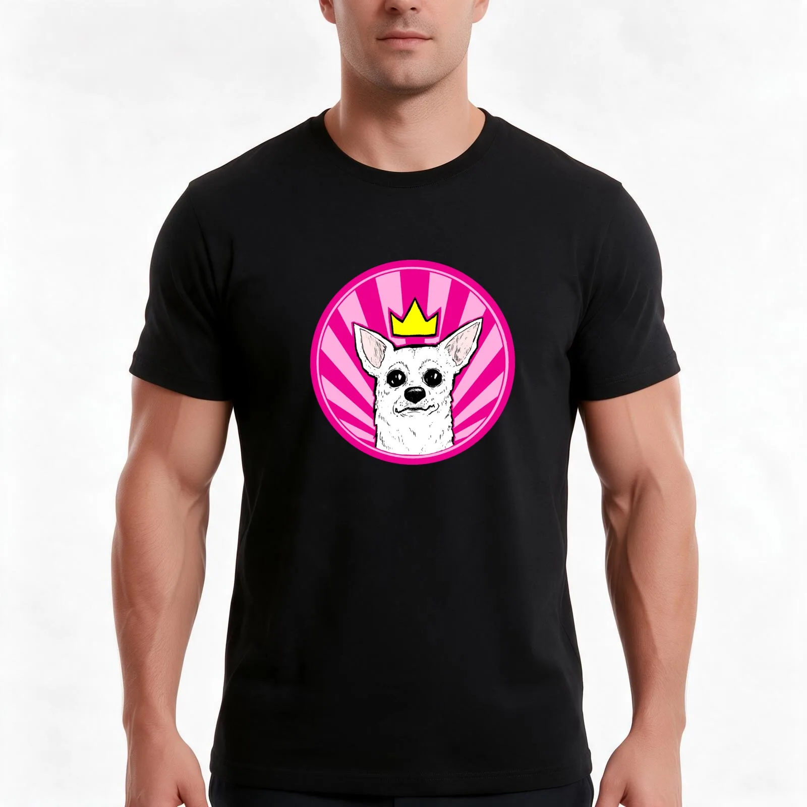 Lord Yinlod - Dog Supremacy Propaganda Imagery T-Shirt Summer Casual Cotton Tee Oversized Streetwear Tops Unisex Men Women
