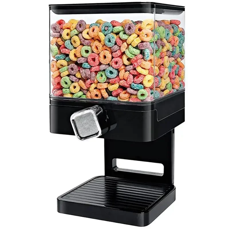 

3.7L Grain Dispenser Tank Cereal Machine Food Cans Storage Box Dried Fruit Snack Can Container Home Kitchen Storage Jars Tools