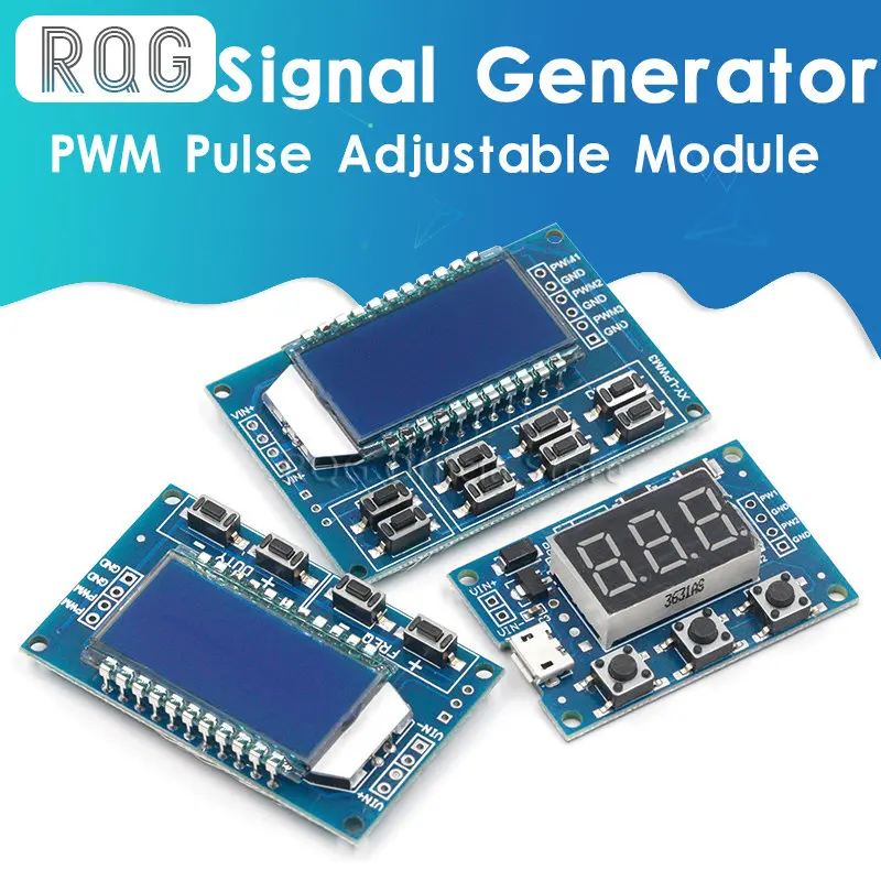 Signal Generator PWM Pulse Frequency Duty Cycle Adjustable Module LCD Display 1Hz-150Khz 3.3V-30V PWM Board Module