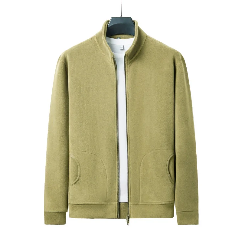 

Mens Windproof Fishing Jacket Warm Fleece Sportswear Autumn Winter Outdoor Cardigan Casual Workwear Sweatshirt