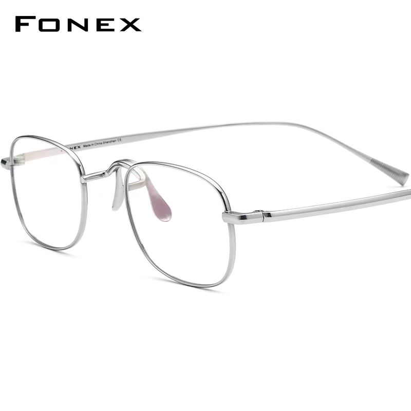 

FONEX B Titanium Glasses Frame Women Retro Vintage Square Eyeglasses Men Ultralight Eyewear F85739