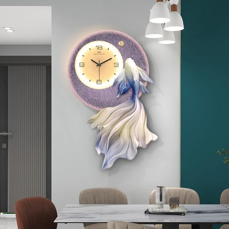 Настенные часы для гостиной, дивана, фон, настенная декоративная живопись, креативная атмосфера, часы, украшение на стену