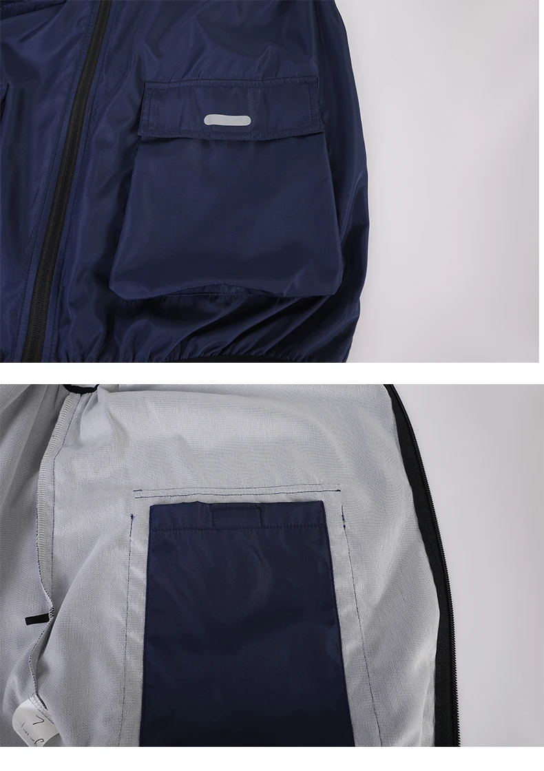 Cooling Air-Conditioned Workwear: Vest with Large Pockets and USB Fan for Continuous Cooling in Hot Outdoor Work Environments