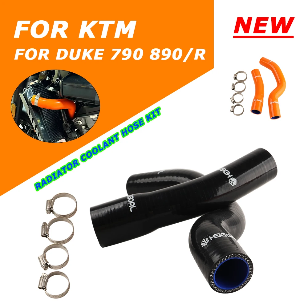 

FOR KTM DUKE790 DUKE890 DUKE890R DUKE 790 890 R 890R Motorcycle Accessories Water Pipe Tube Silicone Radiator Coolant Hose Kit