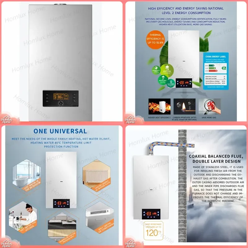 20KW Energy Saving Natural Gas Wall Hung Boiler for Home Heating Central Heating System High Efficiency Condensing Furnace