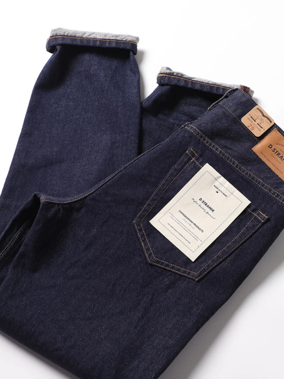 

Ретро джинсы глубокого синего цвета для мужчин: модные, брендовые, повседневные, прямые, зауженные к низу, для молодежи