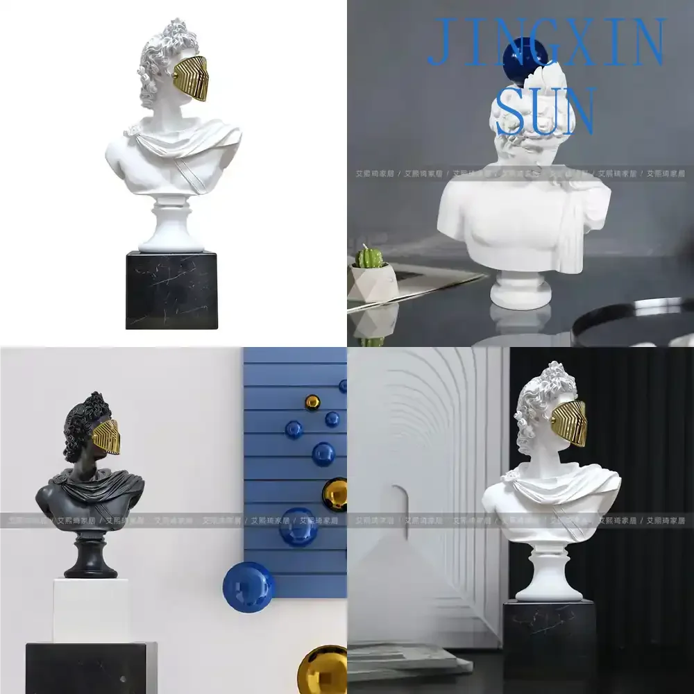 Antike Griechische Porträt-Skulptur für Wohnzimmer-Eingangsbereich TV-Schrank-Dekoration Venus-Statue Ornament Weiche Dekoration