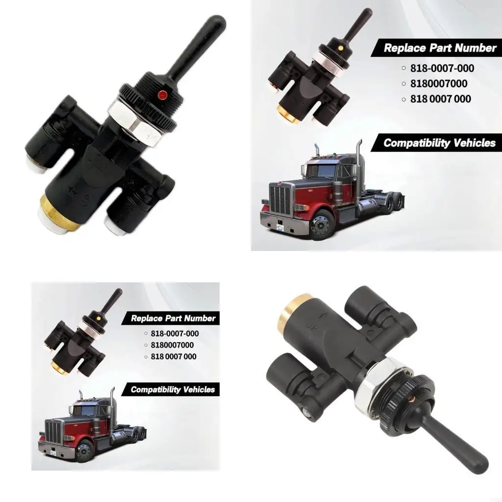 Air Toggle Valves Switches Improve Driving Experience Precise Control 818-0007-000 for Peterbilt 379 Truck New