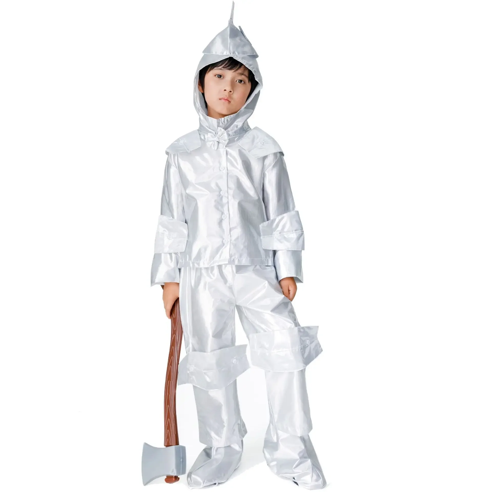 Halloween Cosplay Tin Man Boy Performance Costume