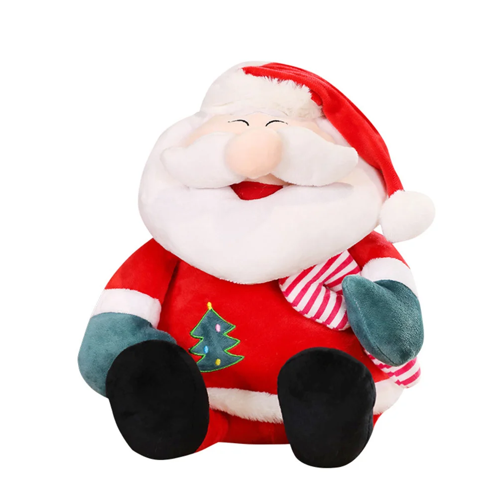 Classic Christmas Toy Santa Clause Plush Stuffed for Kids Gift (Red) santa stuffed santa plush