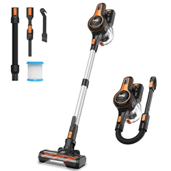 INSE S670,28kPa Strong Suction, Extra Large Dustbin, Powerful Brushless Motor, Ultra Quiet Lightweight, Orange