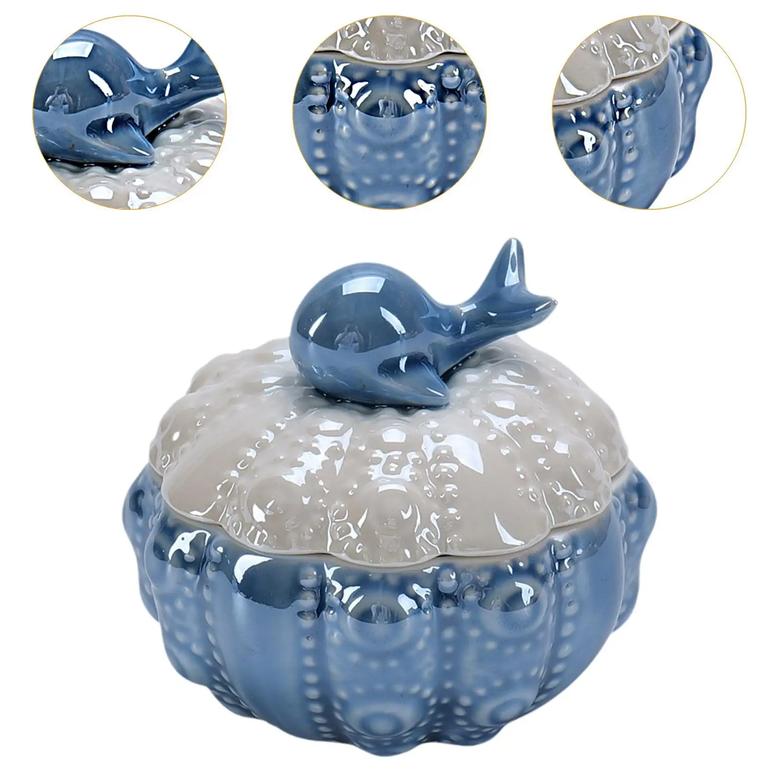 Jewelry Storage Case, Small Trinket Box Trinket Holder Box, Modern Ring Case Ceramic Storage Container for Desktop Dorm,