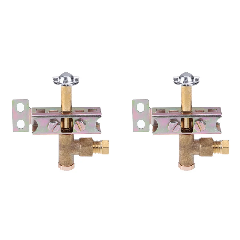 

AT29-2X Pilot Burner One Way Flame Bracket Can Have Natural Or LP Gas 3 Hole Propane /Butane Heavy Pilot Assembly
