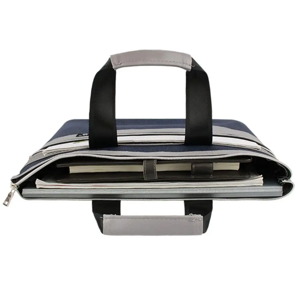 Large Capacity Documents File Bag Oxford Cloth Zipper Closure Business Briefcase Waterproof Paper Organizer A4 File Folder