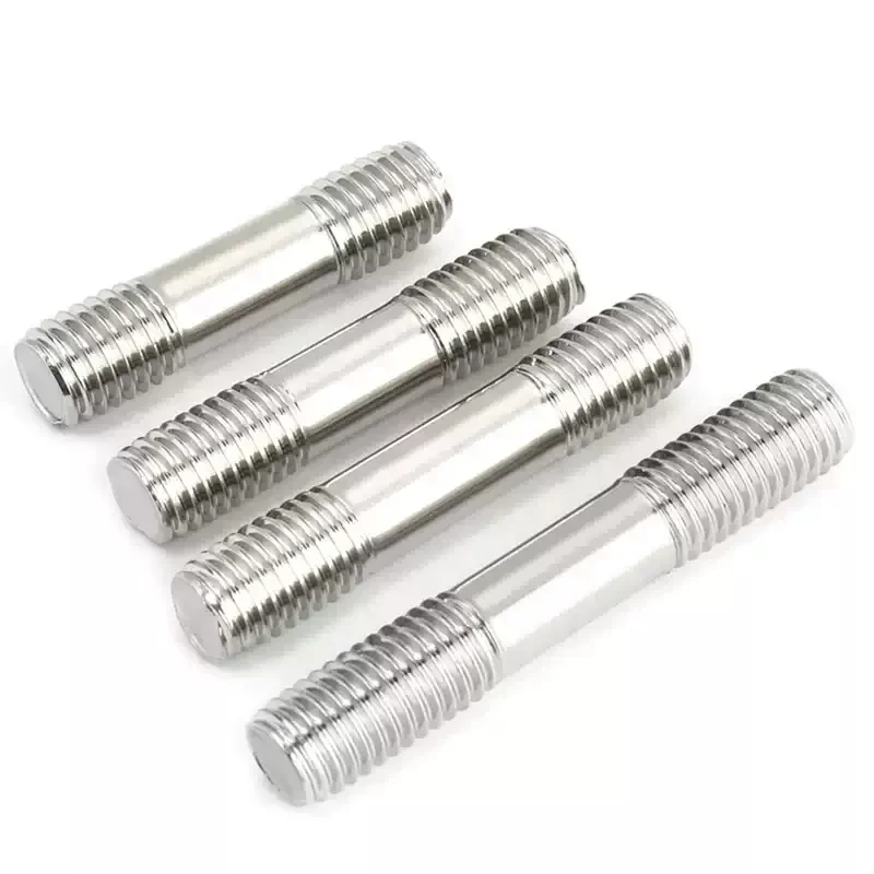 M3 M4 M5 M6 M8 M10 M12 M16 304 Stainless Steel Bolts Screw Double End Thread Rod Tooth Stick Dual Head Threaded Bar