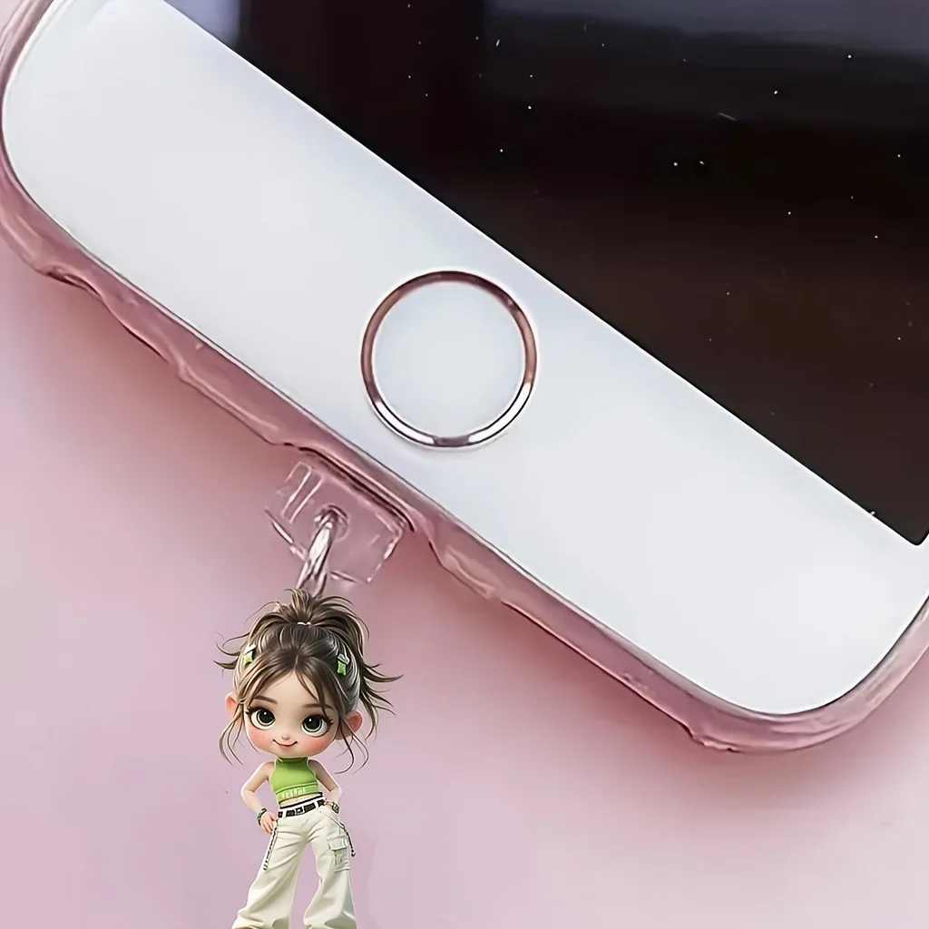 Dekorativer Acryl Staubschutzstecker für USB-C und iPhone Lightning - zdjęcie 1