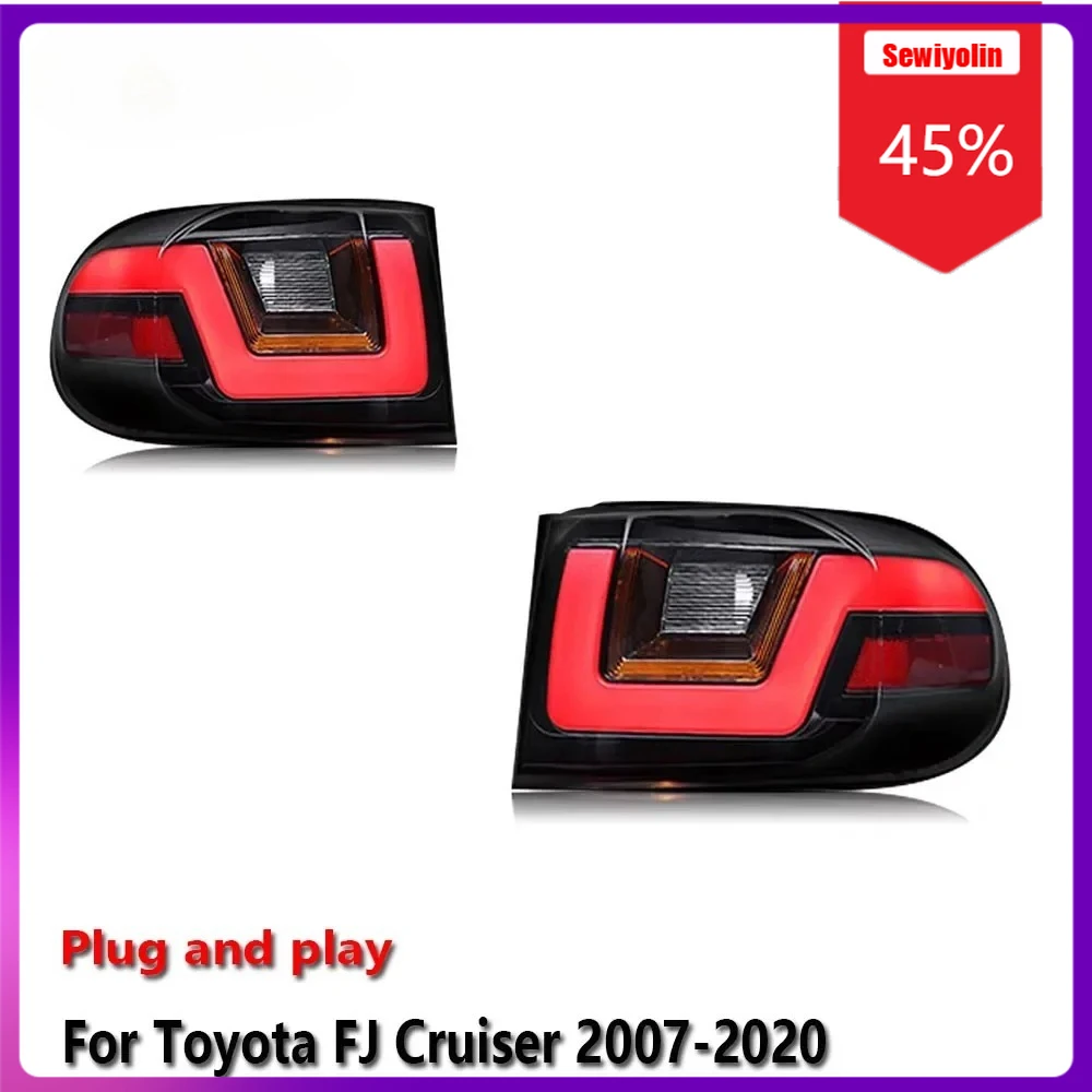 

Sewiyolin Car LED Lamp Tail Light Assemblies For Toyota FJ Cruiser 2007-2020 Auto Fog DRL Brake Turn Signal Lamp