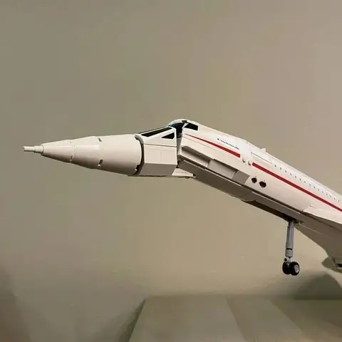 MEIZHI 2083 delar Airbus Concorde byggstenar kit 10318 supersonisk byggnad flygplansteknik modell pedagogiska tegelstenar leksaker 10 best sales konkorde - №2